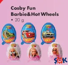 COSBY FUN BARBİE & HOT WHEELS 20 G fiyat ve kampanya bilgisi